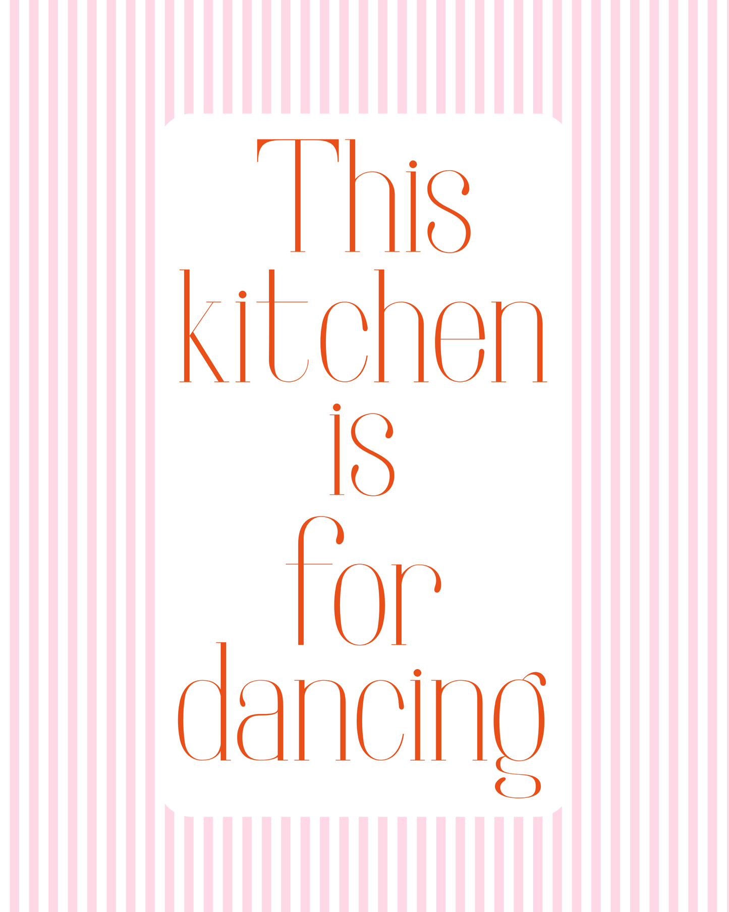 This kitchen is for dancing
