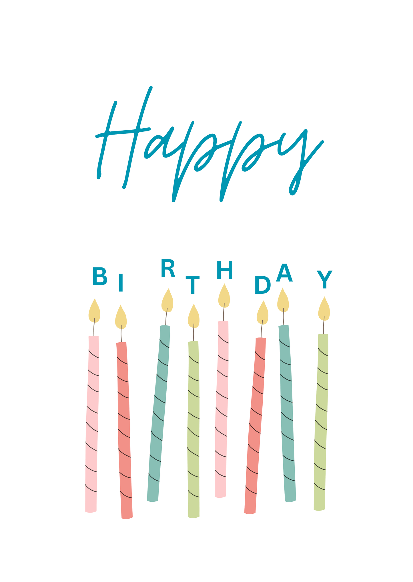 Happy Birthday Candles