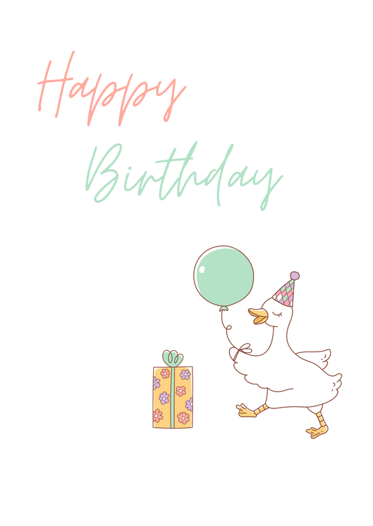 Happy Birthday Duck