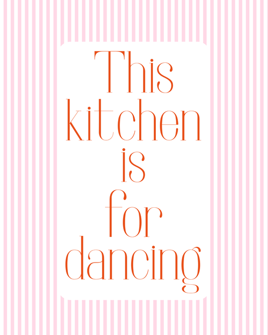 This kitchen is for dancing